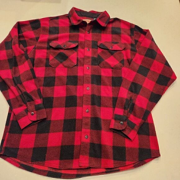 Vintage Wrangler Authentic polyester fleece flannel shirt. Size L. - Picture 1 of 3